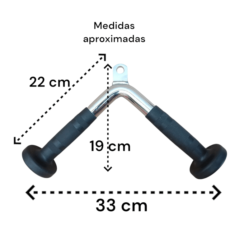 Agarre-Barra-De-Polea-V-Antideslizante-Triceps-Y-Mas