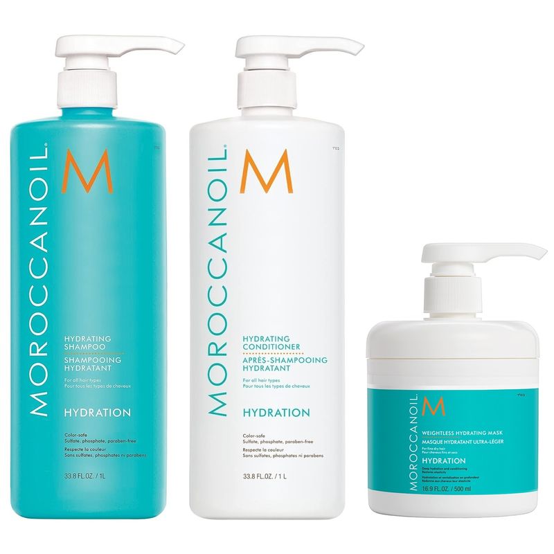 Shampoo-1000ml--Acondicionador--Mask-Ultraligera-Moroccanoil-Hydration