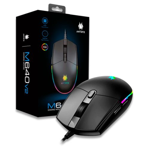MOUSE GAMING ANTRYX CHROME STORM M640 V2 DPI 7200