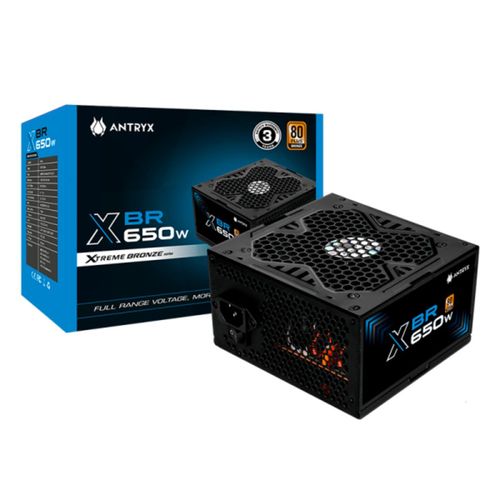 FUENTE PODER ANTRYX 650W XBR-650 80 PLUS BRONZE BLACK
