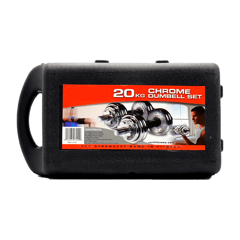 Set-de-Pesas-20-kg-Mancuernas---Adaptador---Maletin