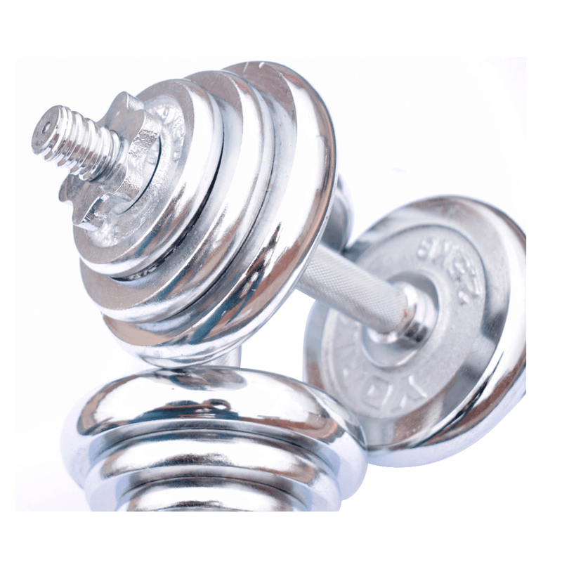 Set-de-Pesas-20-kg-Mancuernas---Adaptador---Maletin