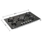 Encimera-Empotrable-Indurama-EGI-905VDNEG-5-hornillas---Negro