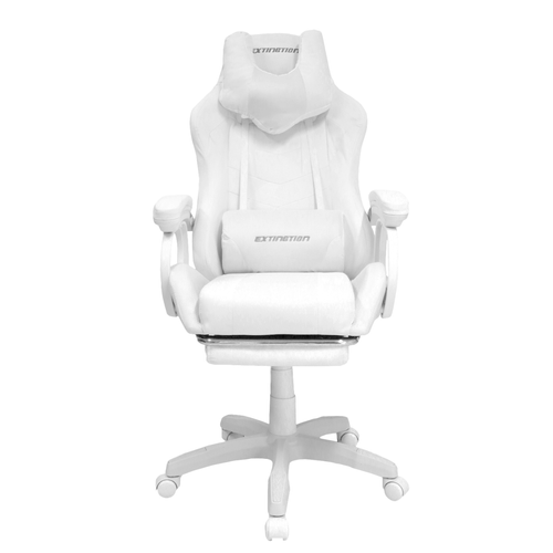 Silla Gamer Extingtion Sapp Gamuza-Cuerina Color Blanco