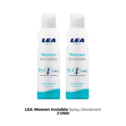 Lea Women Invisible Spray Deodorant 2 Unid