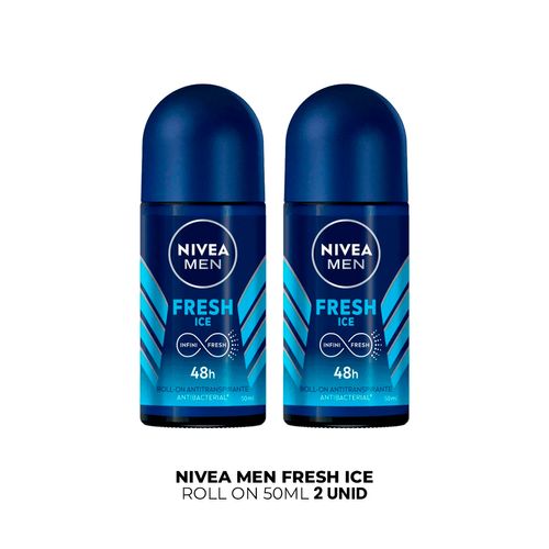 Nivea Men Fresh Iceroll On 50ml 2 Unid