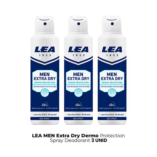 Lea Men Extra Dry Dermoprotection Spray Deodorant 3 Unid