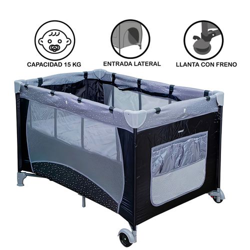 Cuna Corral Pack and Play Stella Gris
