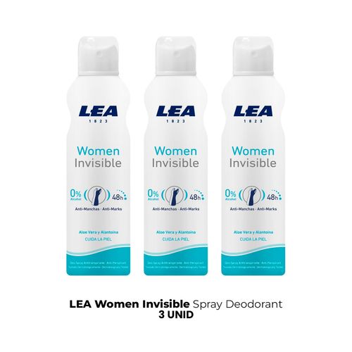 Lea Women Invisible Spray Deodorant 3 Unid