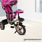 Triciclo-Guiador-Baby-Happy-«GOLDEN-SPEED»-Musical-Fucsia