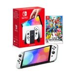 Consola-Nintendo-Switch-Oled-Blanco---Super-Smash-Bros-