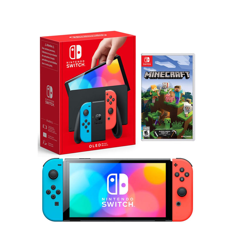 Consola-Nintendo-Switch-Oled-Neon---Minecraft
