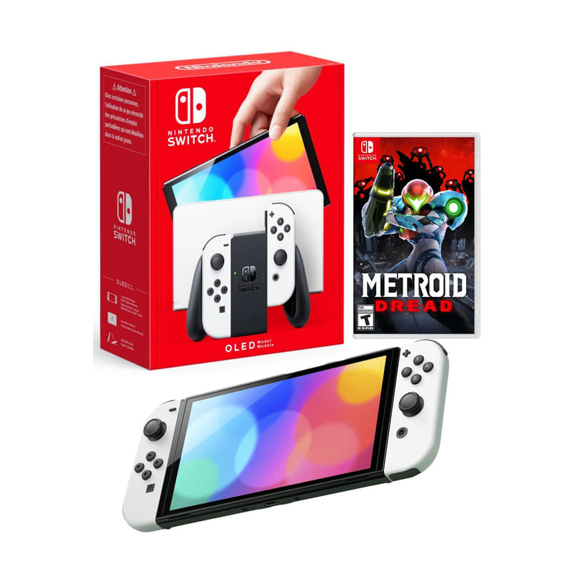 Consola-Nintendo-Switch-Oled-Blanco---Metroid-Dread-