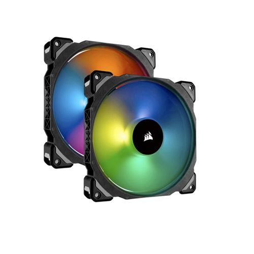 Kit  2 Unid Fan Corsair ML140 Pro RGB LED 14cm 400-1200RPM PWM Control