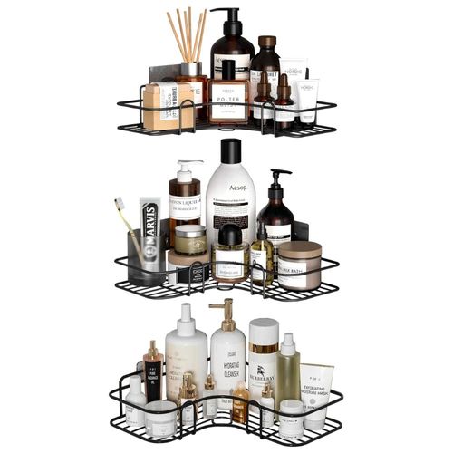 Organizador Esquinero de Baño Ducha Colgante 3 Niveles NG E50