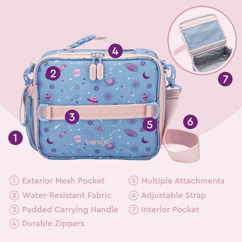 Porta-Lonchera-Bentgo-Kids-Lunch-Bag---Galaxy-Lavender