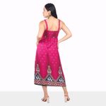 Vestido-Casual-de-Lino-para-Verano---Magenta-Talla-L