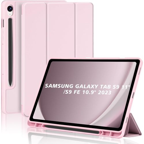 Funda Case Samsung Galaxy Tab S9 11" 2023 S9 FE 10.9" PORTA LAPIZ - ROSA