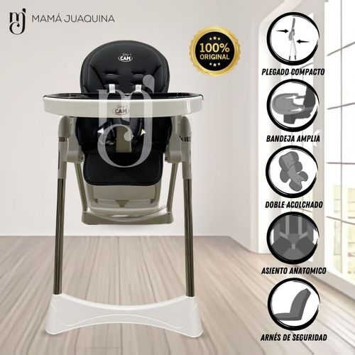 SILLA DE COMER GRADUABLE «SILVESTRE» NEGRO