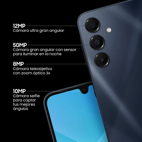 Celular Samsung Galaxy A16 8GB RAM 256GB ROM - Negro