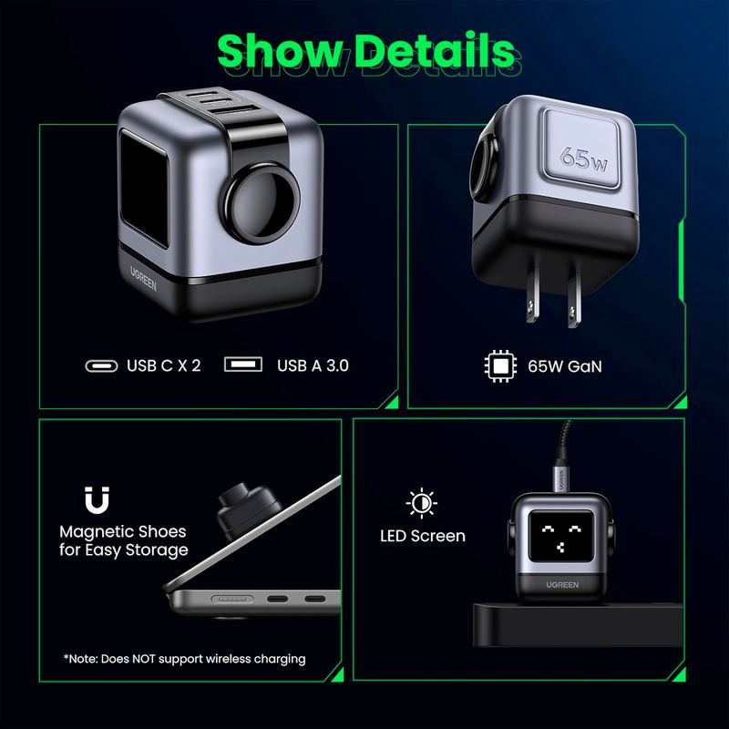 Cargador-USB-C-GaN-Ugreen-Nexode-RG-Carga-Rapida-65W-3-Puertos