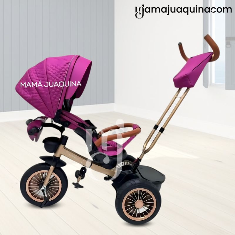 Triciclo-Guiador-«LUCIAN-II»-con-Bluetooth-Fucsia