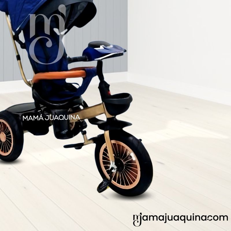 Triciclo-Guiador-«LUCIAN-II»-con-Bluetooth-Azul