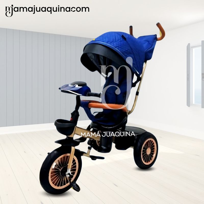 Triciclo-Guiador-«LUCIAN-II»-con-Bluetooth-Azul