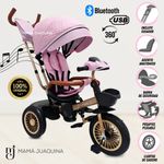 Triciclo-Guiador-«LUCIAN-II»-con-Bluetooth-Rosa