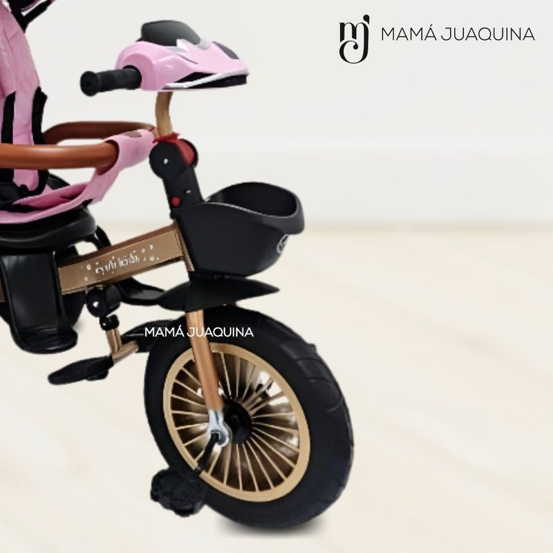 Triciclo-Guiador-«LUCIAN-II»-con-Bluetooth-Rosa