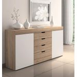 Aparador-Moderno-4-cajones-Lorenzo-color-Blanco-Macadamia-TU-MESITA