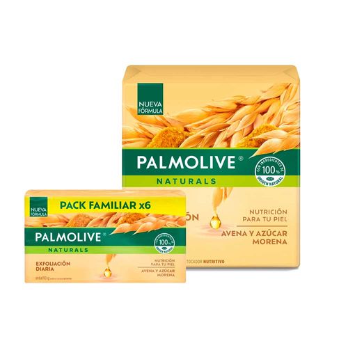 Pack PALMOLIVE Jabón Avena y Azúcar 6x120g + Jabón Avena y Azucar 3x120g