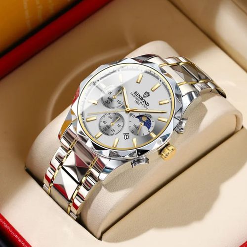 Reloj BINBOND para Hombre - Blanco/Oro