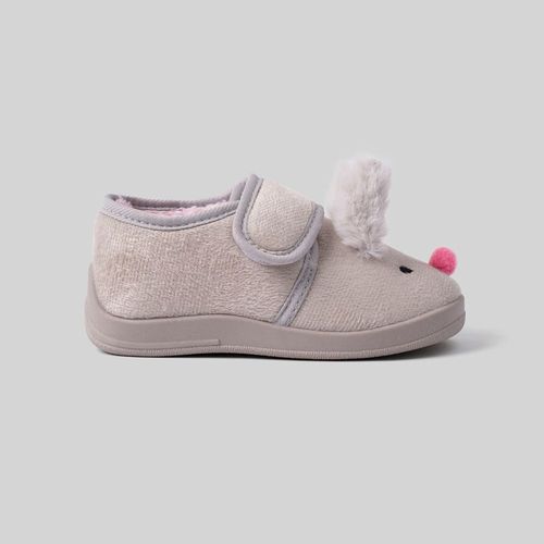 Pantuflas Niña Babucone Circus Unicornio Gris