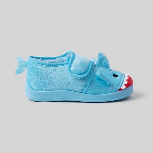 Pantuflas Niño Babutibu Circus Tiburon Azul