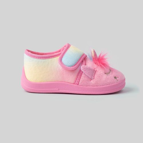 Pantuflas Niña Babuni Circus Unicornio Rosado
