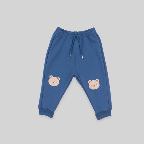 Pantalon De Buzo Para Bebe Niño Baby Circus Rodilla Oso