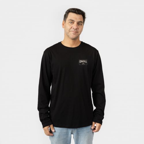 Polo Ml Dither Long Sleeve Black Out