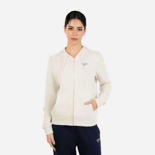 Polera Deportiva Reebok Mujer Ri Sl French Terry 100215183 Beige