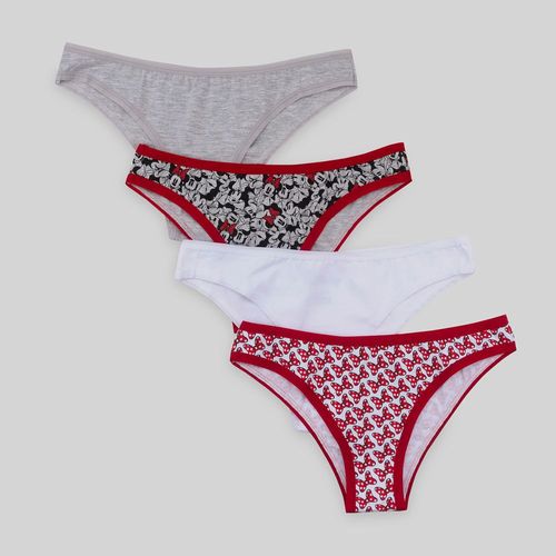 Pack X4 Calzones Mujer Minnie Disney