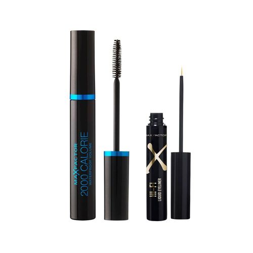 Pack Max Factor Máscara 2000 Calorie Waterproof + Delineador Hi Fi + Espejo