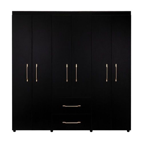 Ropero Golden 6 Puertas 2 Cajones Wengue