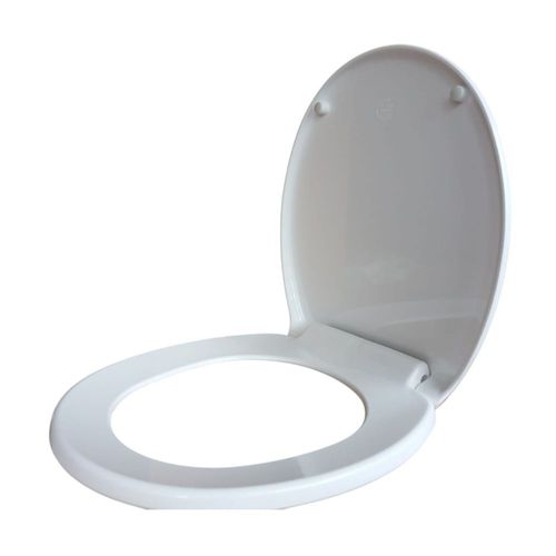 Asiento Elongado Plástico Fiori Caída Lenta Blanco
