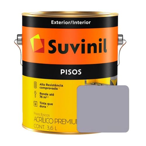 Pintura Pisos Suvinil Gris 3.6 litros