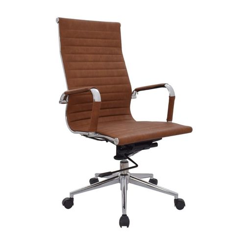 Silla de escritorio Boss Espaldar Alto Camel Bonno