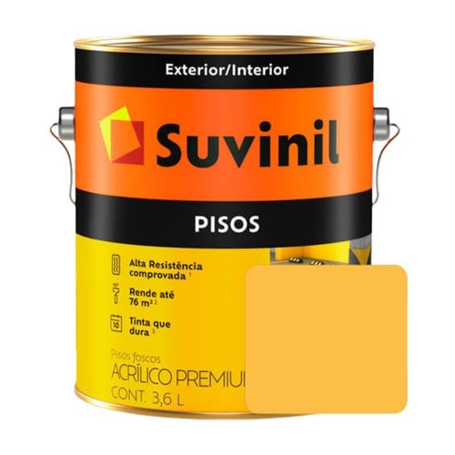 Pintura para pisos Suvinil Amarillo 3.6 litros