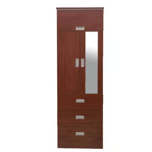 Ropero de Melamina 2 Puertas Cedro 60cm