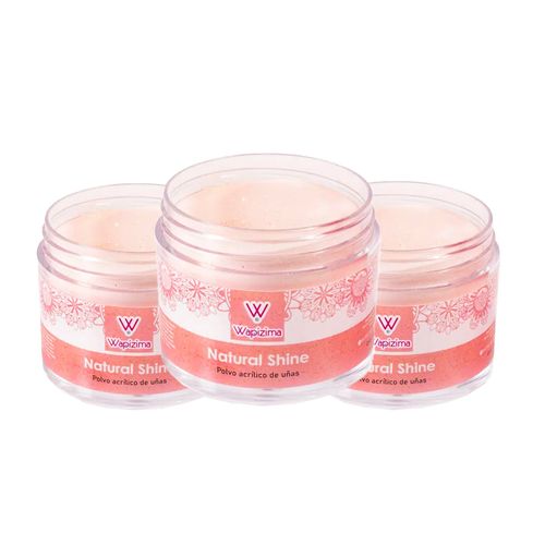Wapizima Polvo Acrilico Natural Shine 2Oz 3 Unid