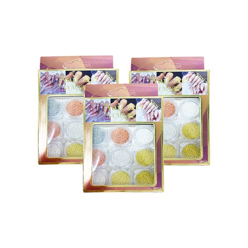 Nail Art Powder Balines 9 Pz 3 Unid