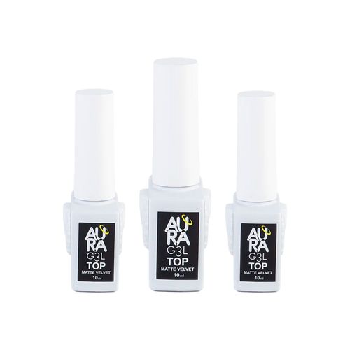 Aura Gel Top Matte Velvet 10ml 3 Unid